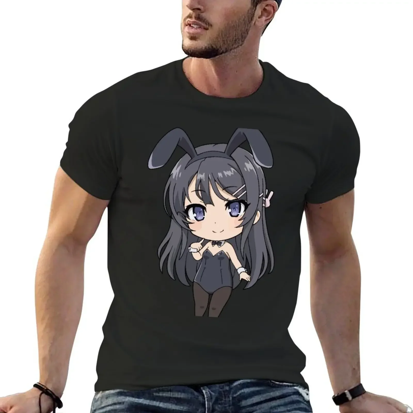 Футболка Mai (Bunny Girl Senpai) Chibi футболка большого размера с рисунком мужские футболки
