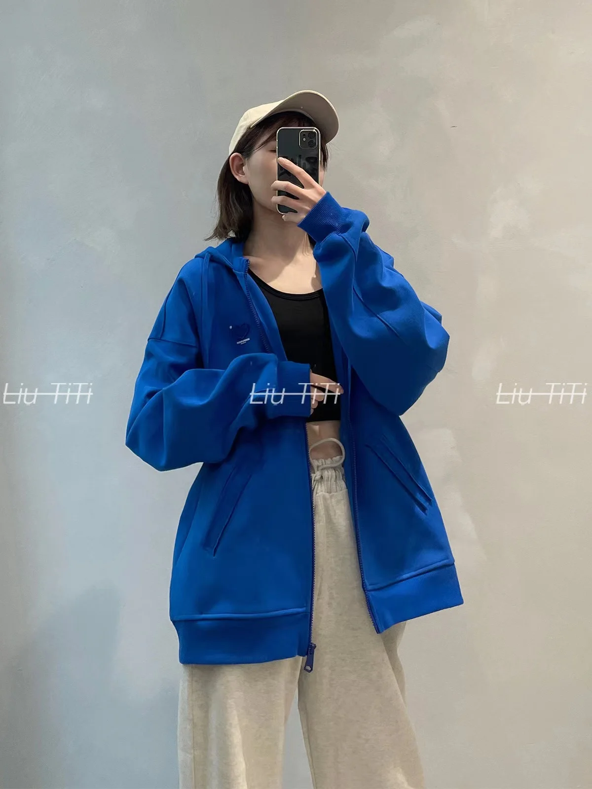 ADER ERROR High Quality Korean Version New Hoodie Loose Casual Zipper Hooded Sweater Cardigan Men and Women Couple Jacket Tops