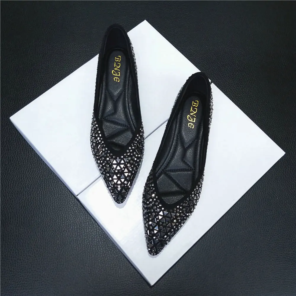 

Women Casual Flat Party dress Shoes Girl Pointed Toe Shallow sequins Bling Bling office OL Flats soft loafers Lazy Shoes A28-83