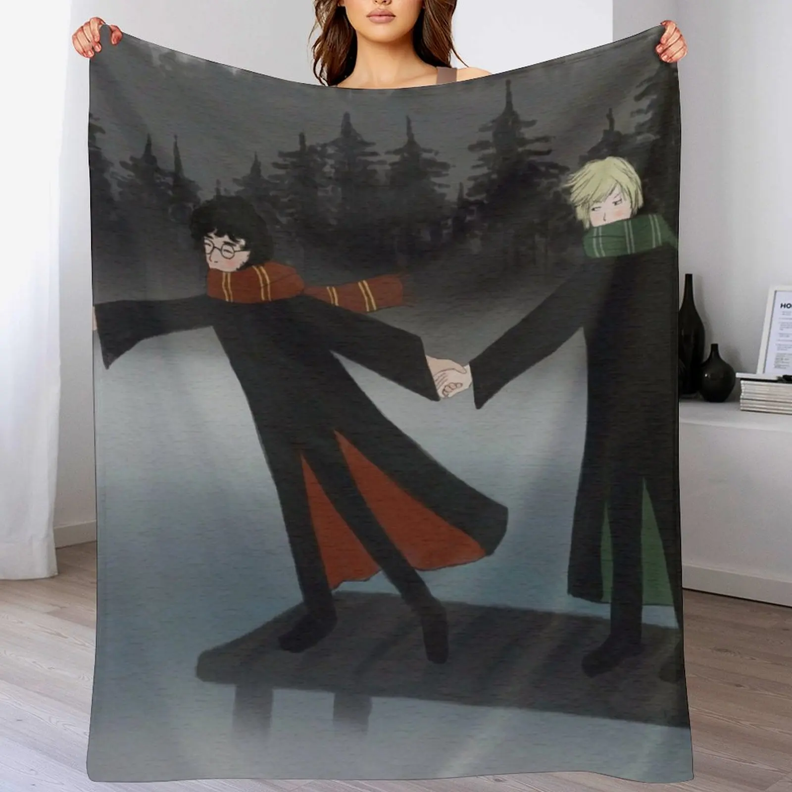 jegry в туманном день. Плед. Симпатичные клетчатые зимние постельные одеяла на