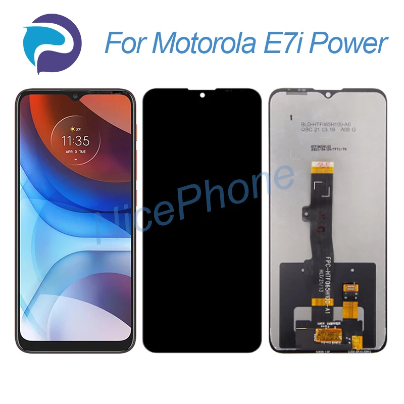 

for Motorola E7i Power LCD Display Touch Screen Digitizer Assembly Replacement 6.51" XT2097-13 E7i Power Screen Display LCD