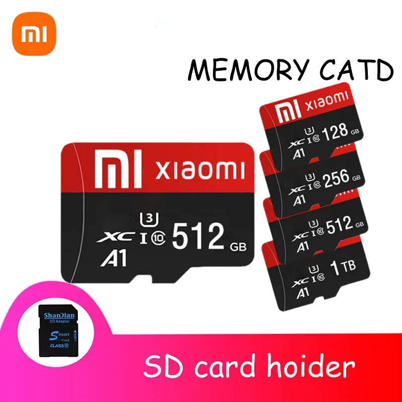 Высокоскоростная карта Xiaomi Micro TF SD 512 ГБ оригинальная памяти 256 флэш-карта для