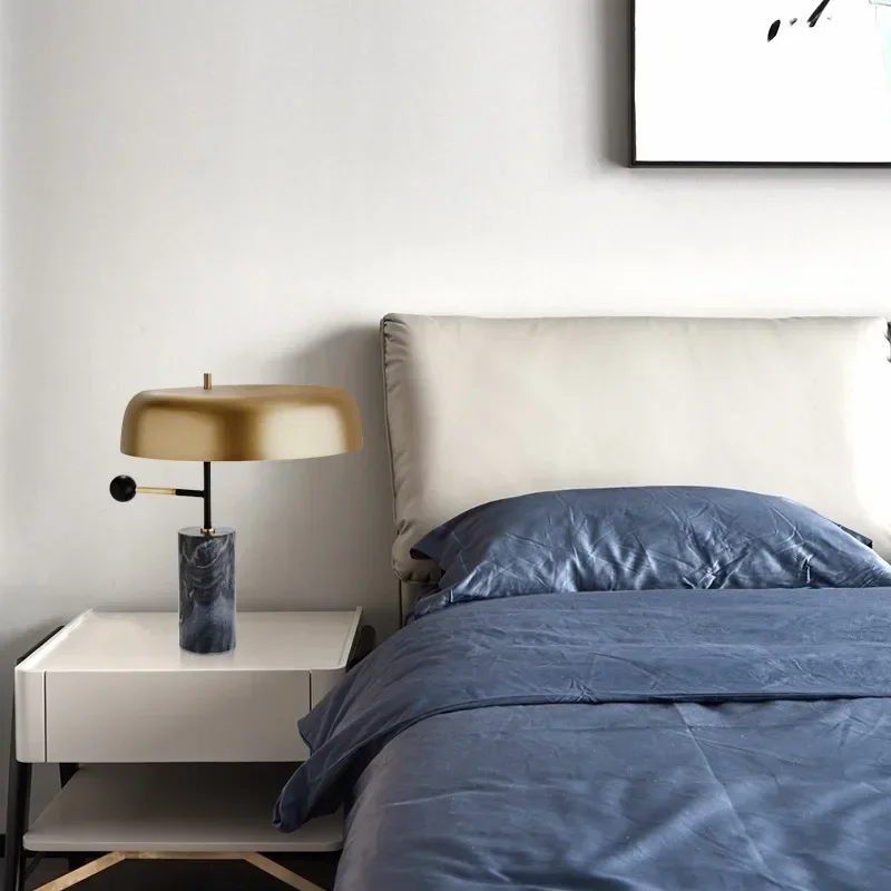 Оригинальная мраморная настольная лампа современный дизайнер роскошная