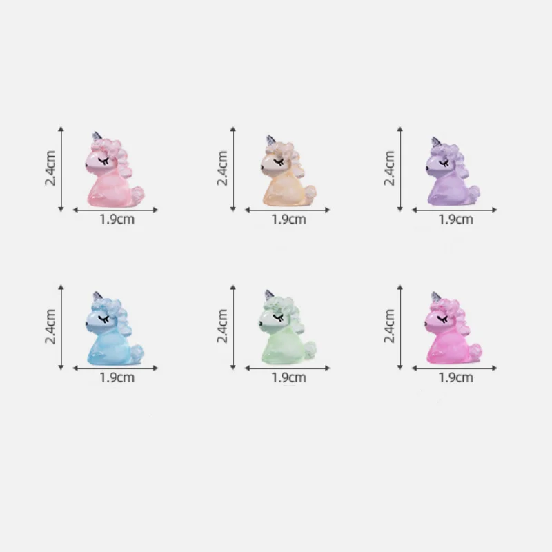 Светящиеся единороги из смолы Kingonedom