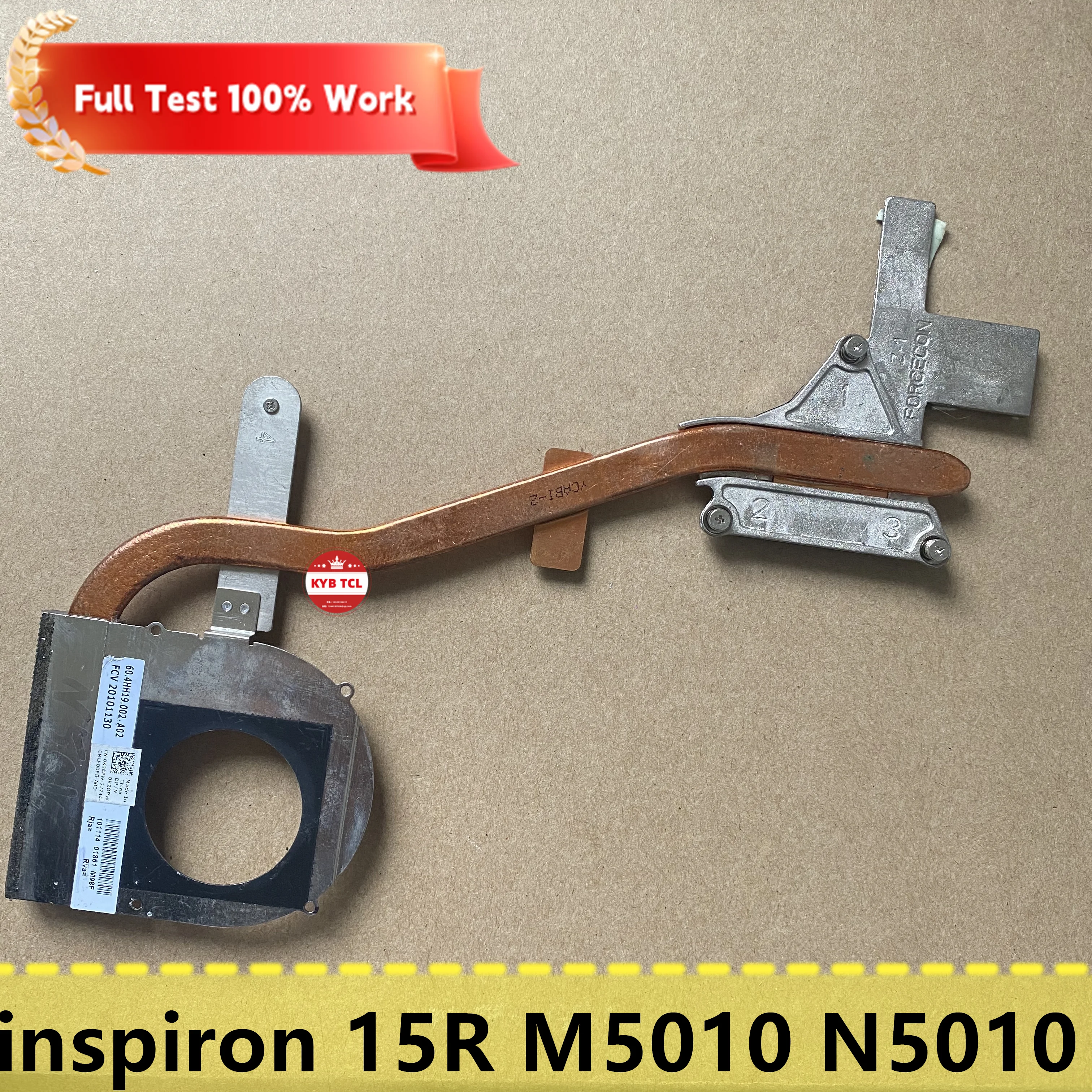 Вентилятор охлаждения процессора ноутбука или радиатор для DELL inspiron 15R M5010 M501R N5010