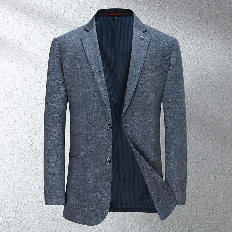 7117-T - Business slim professional formal wear Korean version gray casual suit man