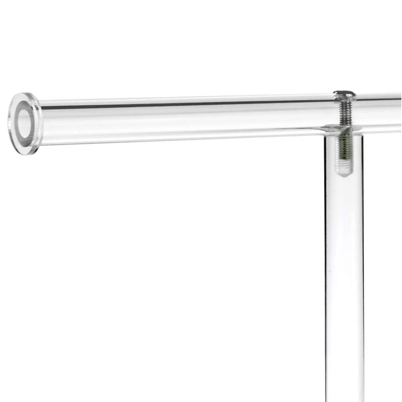 Fashion Clear Acrylic Round Bracelet Display Holder 2 Tier T-Bar Jewelry Display Bracelet Display Holder Stand Display Organizer