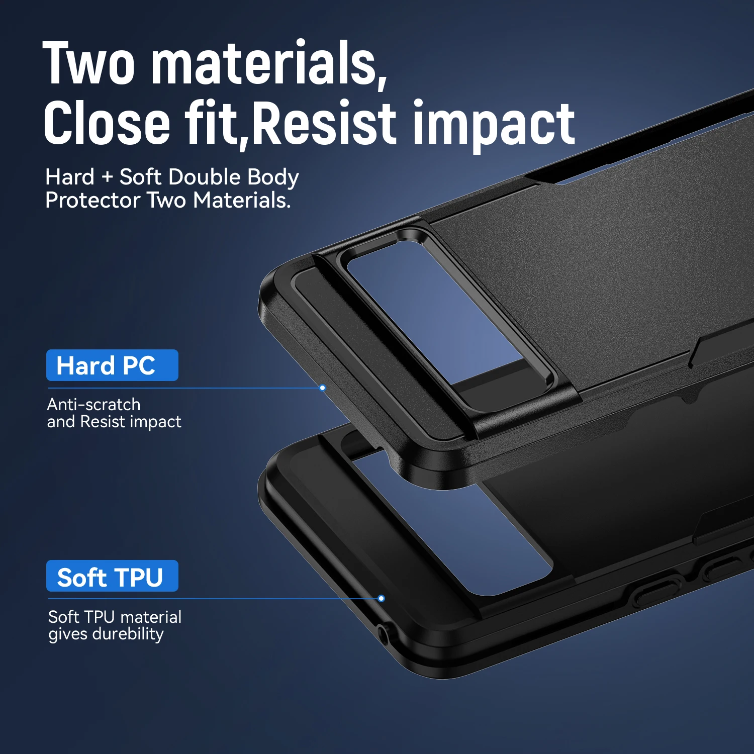 Прочный чехол Dua Layer для Google Pixel 9 Pro XL телефон с защитой от падения pro Pixel9