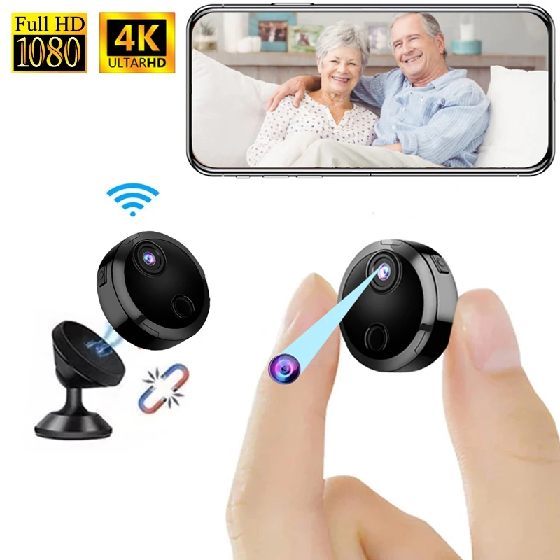 

4K Mini Camera Wireless WiFi Night Vision Surveillance Camera 1080P HD Security Protection Micro Camera Video Recorder