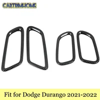 Car Products Fit for Dodge Durango 2021 2022 Accessories Door Handle Bowl Protector Sticker Cover 4pcs Interior Parts