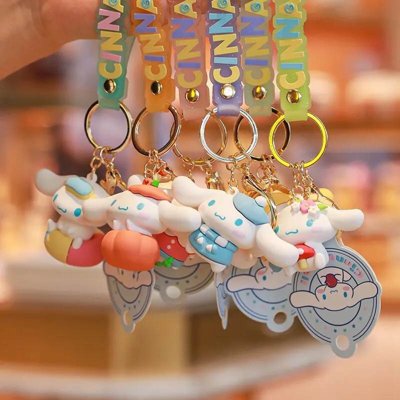 

Sanrio's Various Cartoon Keychains, Animal Series, Bag Pendants, Cinnamoroll Dolls, Silicone Elephants, Lions, Optional Gift