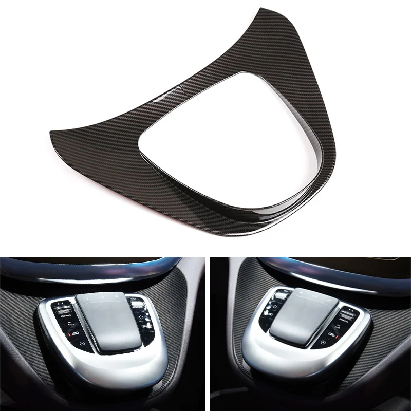 

Carbon Fiber Pattern Center Control Multimedia Button Panel Outer Frame Cover Trim For Mercedes Benz V-Class V250 V260 2015-2020