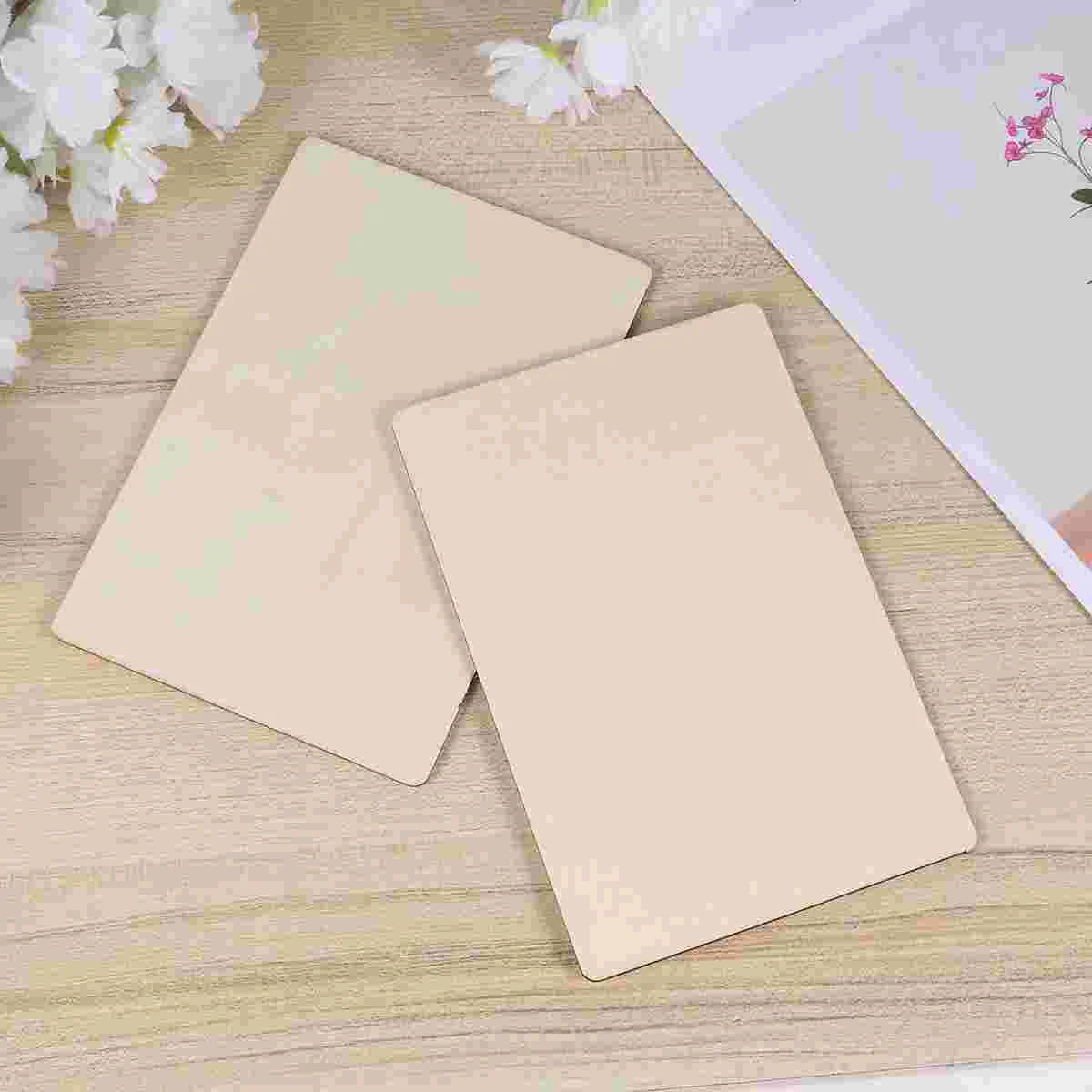 

50pcs Wooden Slices Hand Painting Smooth DIY Painting Graffiti Wooden Chips for Kids