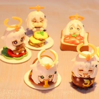 genshin impact hand made blind box mongolian food theme series chassis ornaments anime car accessories peripheral dolls