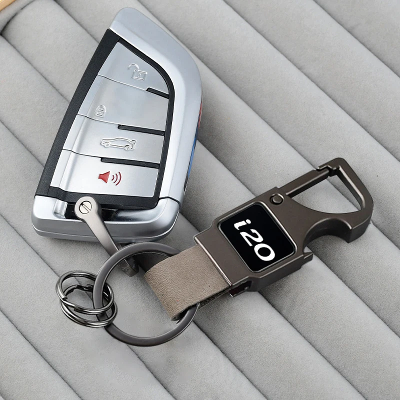 Автомобильный брелок с открывалкой для пивных бутылок из цинкового сплава/кожи