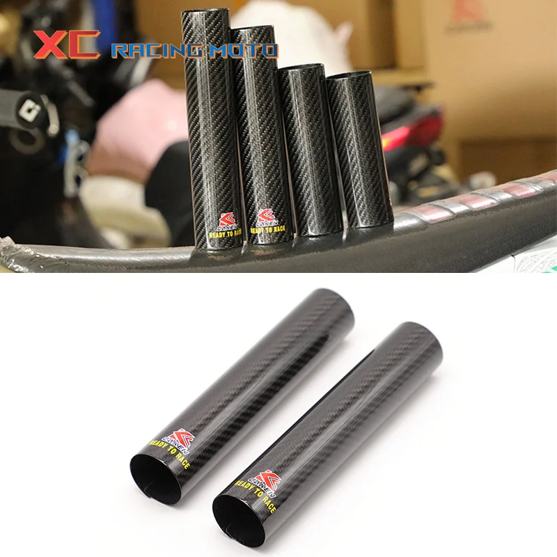 

Motorcycle 160mm-248mm Adjustable Carbon Fiber Front Fork Shock Cover Guard For KTM EXC SX XC XCF XCW XCFW 125 150 250 350 450