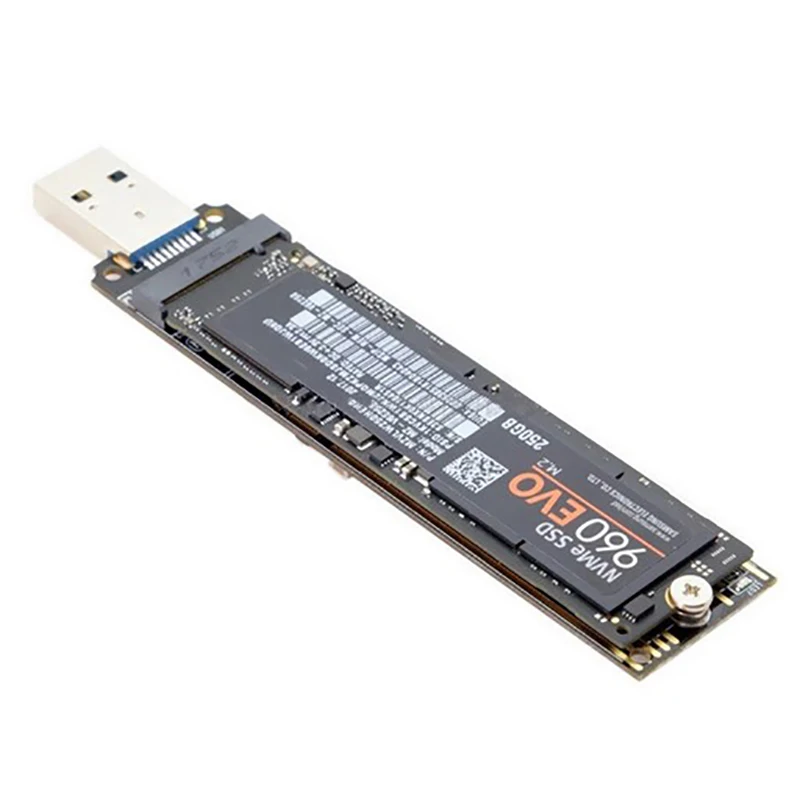 

M.2 to USB 3.1 SSD Adapter M.2 NVME PCIe SATA Dual Protocol RTL9210B SSD Board for 2230 2242 2260 2280 NVME SATA M.2 SSD Adapter