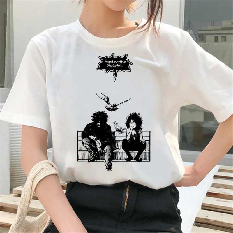

sandman top tees male anime streetwear graphic white t shirt japanese t shirt manga aesthetic