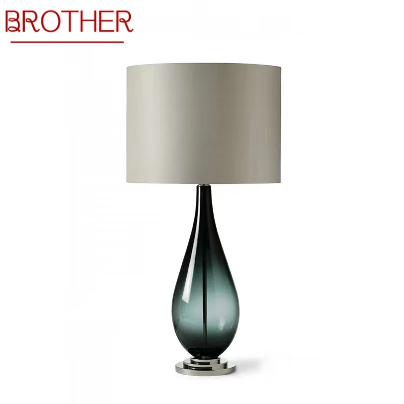 Современная глазурованная настольная лампа BROTHER в скандинавском стиле модная