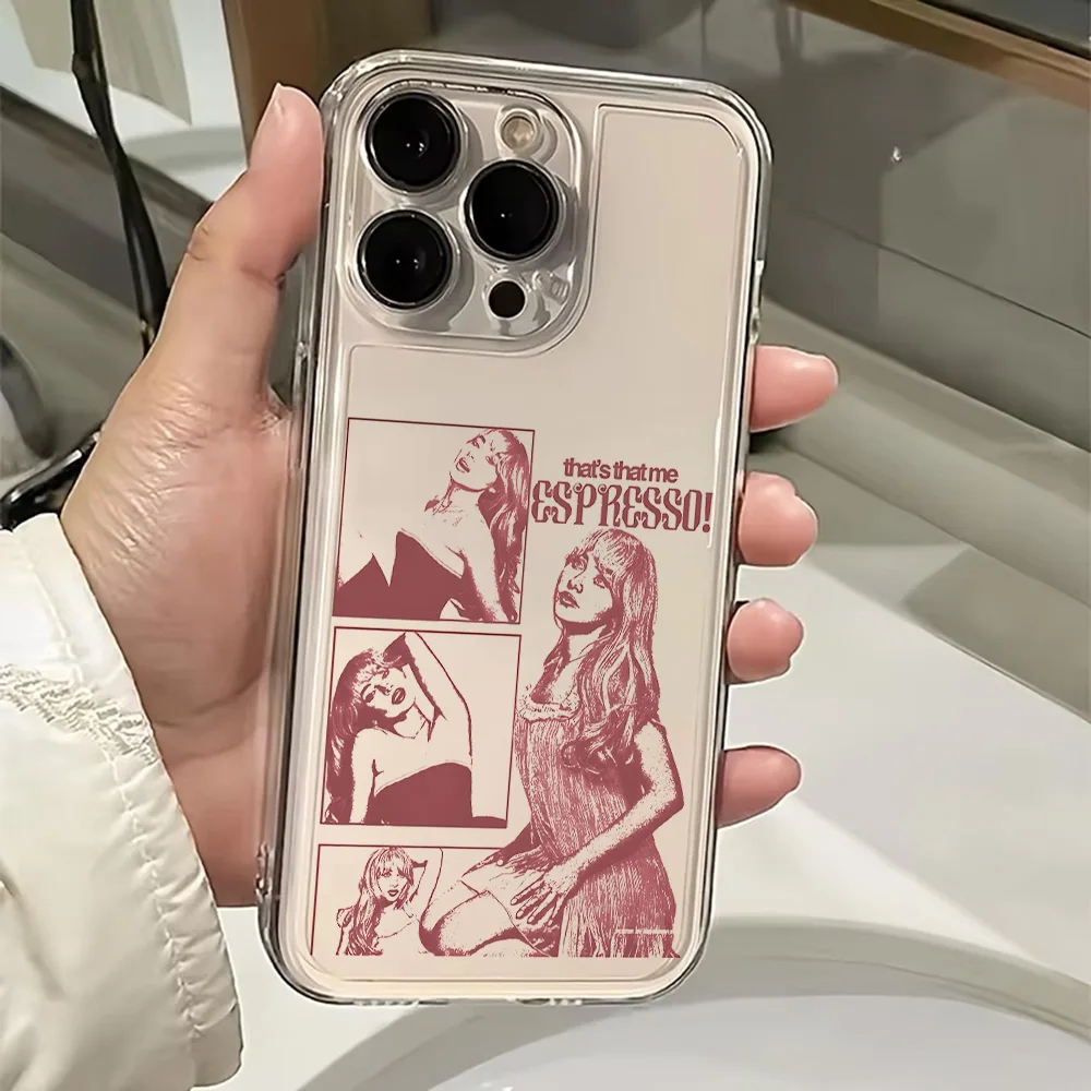 Чехол для телефона Singer Samsung S25 S24 S23 S22 S21 S20 FE Note20 Note10 Plus Ultra Lite 5G S-Sabrina C-Carpenter Clear Soft TPU
