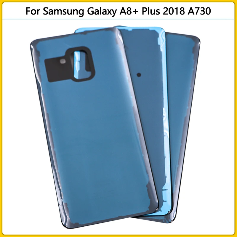 Стеклянная задняя крышка батарейного отсека для Samsung Galaxy A8 Plus 2018 + A730 A730DS A530F |