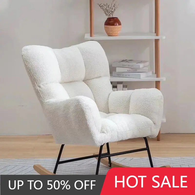 

Ergonomic Rocking Elastic Chair Design Living Room Nordic Fashion Recliner Chair Rocking Events Modern Fauteuil Salon Furniture