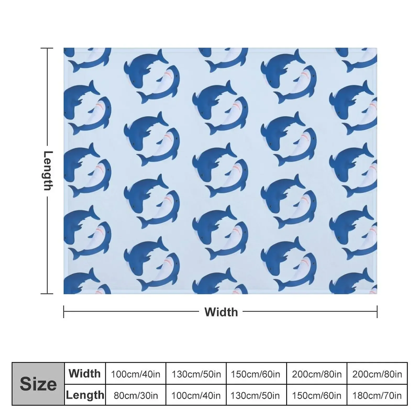 Одеяло Brucie &amp Archie Blahaj с рисунком акулы декоративные кровати милые одеяла