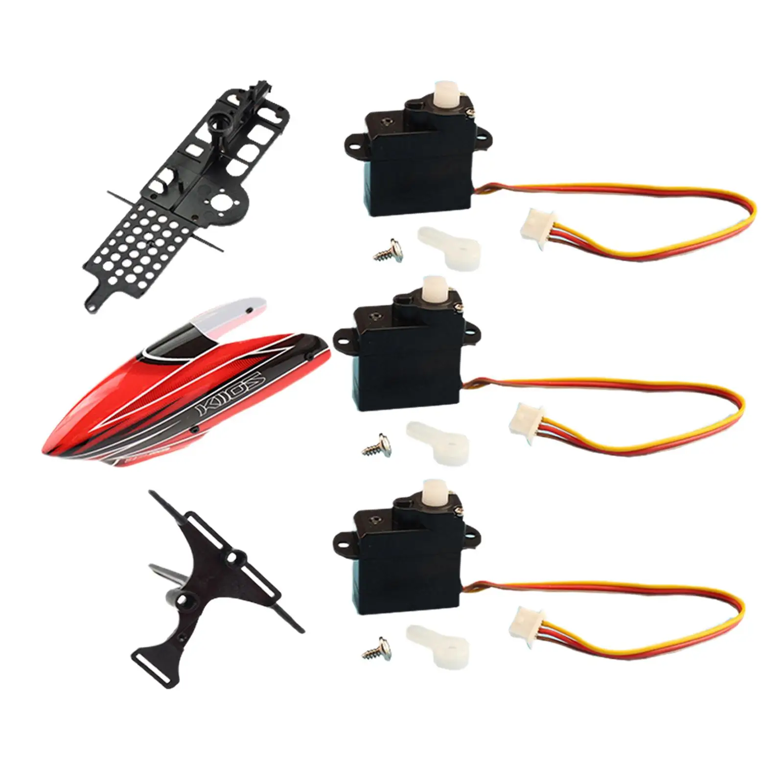

Digital Servo Motor and Motor Frame,Canopy Shell with Servo Holder Mount for XK K110 K110S Remote Control Helicopter