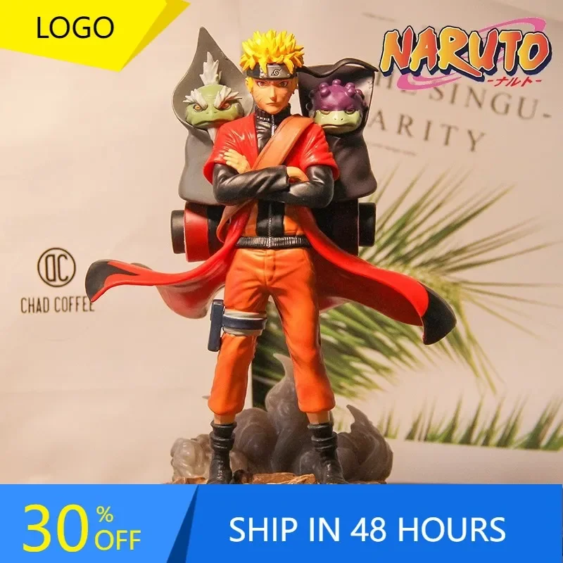 

Naruto Uzumaki Naruto Nine-tailed Toad Sage Mode Figure 20.5cm PVC Anime Action Desktop Ornament Decoration Children Dolls Toys
