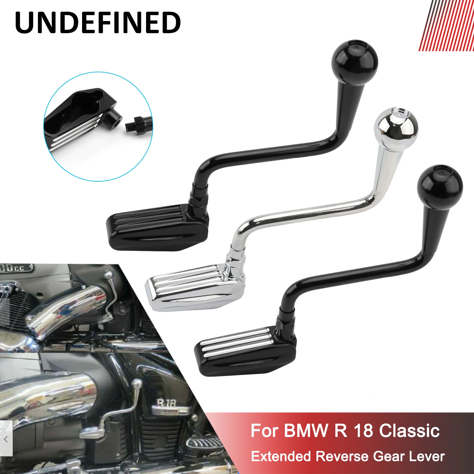 

Extended Reverse Lever For BMW R18 R 18 Classic 2021-2022 Motorcycle Accessories Gear Shift Levers CNC Aluminum Black Chrome