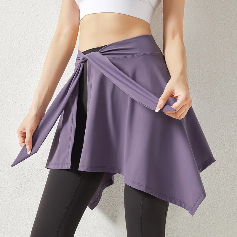 

Спортивная юбка для бега и завязывания талии, юбка, закрывающая бедра, для фитнеса и танцев, может использоваться как шаль
