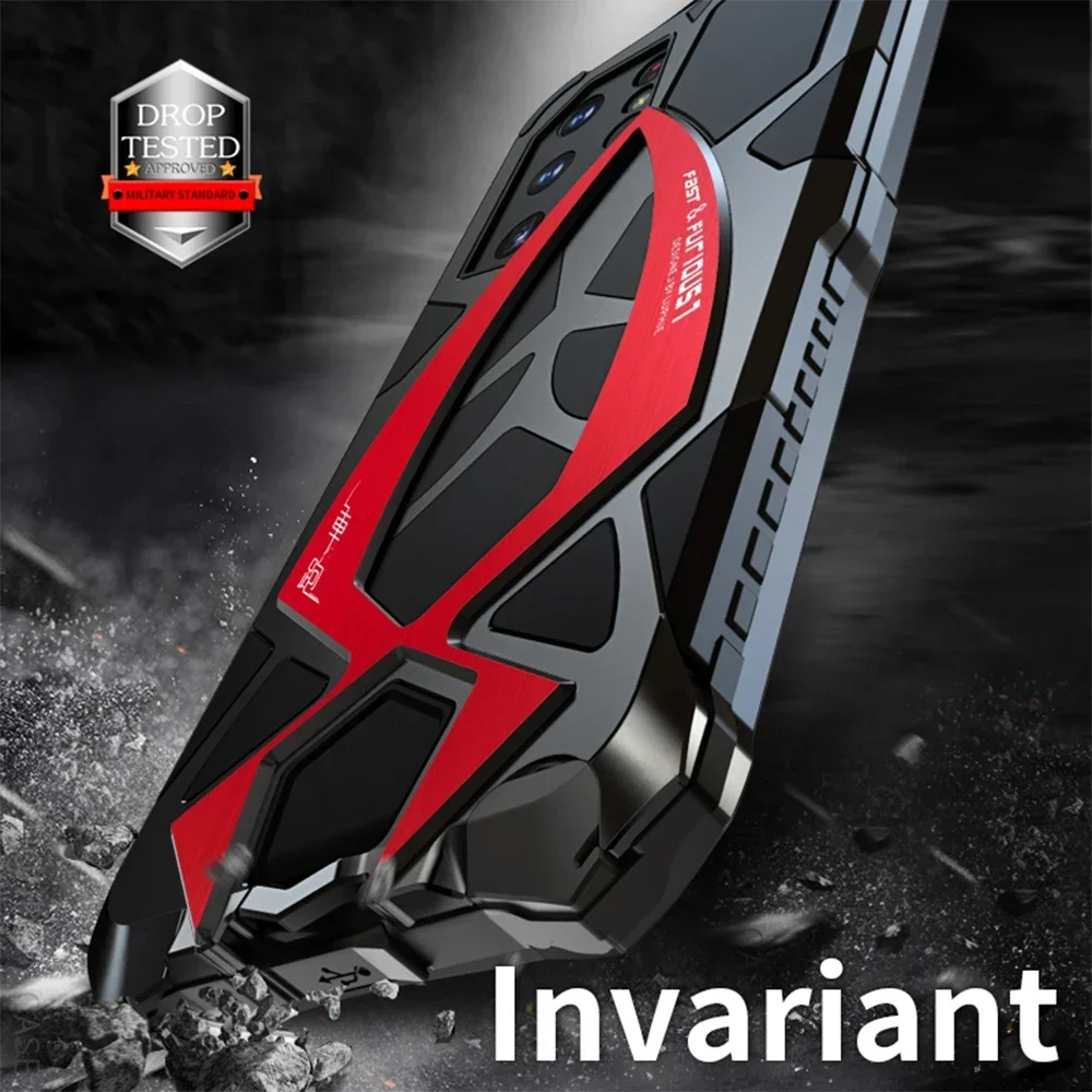 Противоударный металлический чехол LUPHIE для Samsung Galaxy S24 Ultra S23 S22 S21 Plus A52 A52S A72