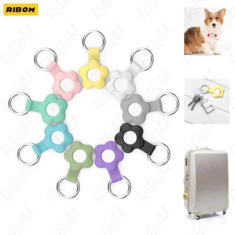 

Новый силиконовый чехол с милыми цветами для Apple Airtag, чехол для Air Tag, защитный чехол для детей, для airтеги, трекер, бампер, собака, кошка