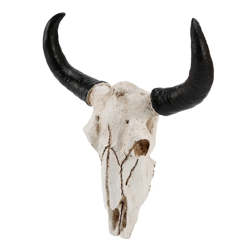 Полимерная голова черепа коровы Longhorn Настенный декор 3D фигурки животных дикой
