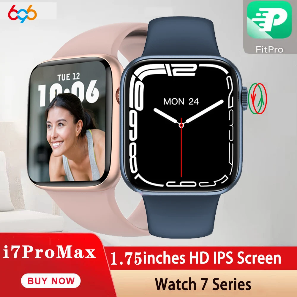 

IWO 14 Series 7 New i7 PRO MAX Smartwatch For Bluetooth Call Heart Rate Waterproof Sport Smart Watch PK IWO 13 PRO W27 X8 MAX X7
