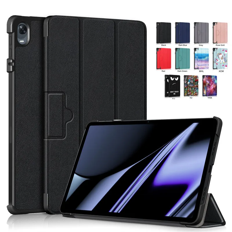 

Чехол для OPPO Pad 11 дюймов 2022 Магнитный умный чехол Автоматическое Пробуждение защитный чехол из искусственной кожи для Oppo Pad тройного сложени...