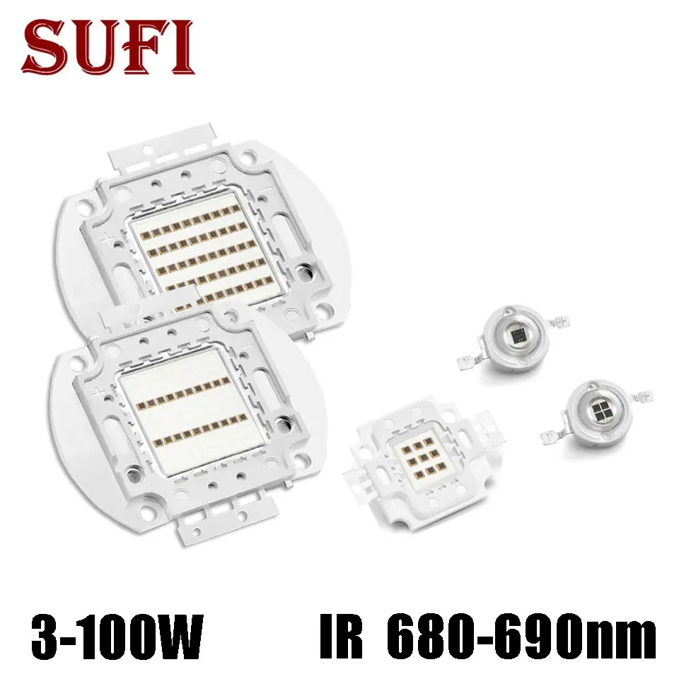 Инфракрасный высокомощный фонарь, фонарь с подсветкой 3 Вт, 5 Вт, 10 Вт, 20 Вт, 30 Вт, 50 Вт, 100 Вт, фонарь с подсветкой для системы видеонаблюдения, фонарь с подсветкой для ночного видения