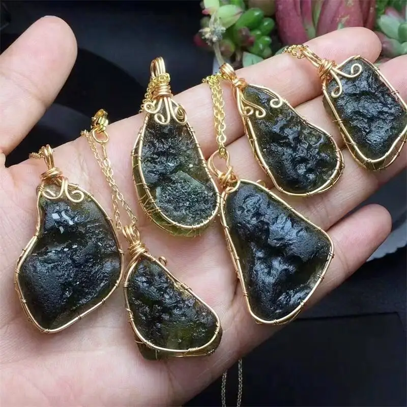 Натуральный токт обернутый медной проволокой кулон Исцеление Рейки сделай сам