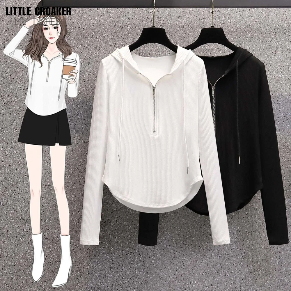 Корейская рубашка в стиле Харадзюку Женский Топ с длинным рукавом и принтом