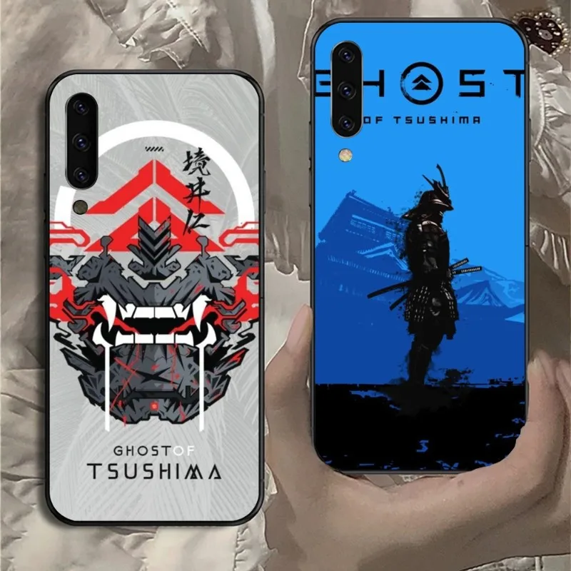 

Чехол для телефона с призраком цушимы для Samsung Note 9 10 20 Plus Pro Ultra J6 J5 J7 J8, черный мягкий чехол для телефона