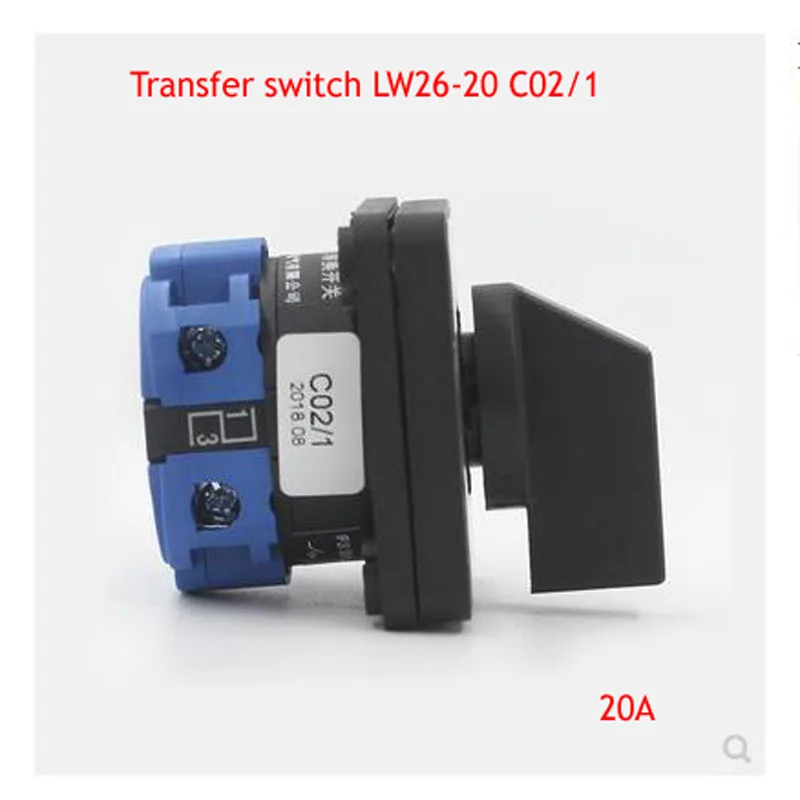 

Universal Switch LW26-20 C02 1 Two-speed 220V Motor Power Cut Off Two-speed On-off Circuit 20A
