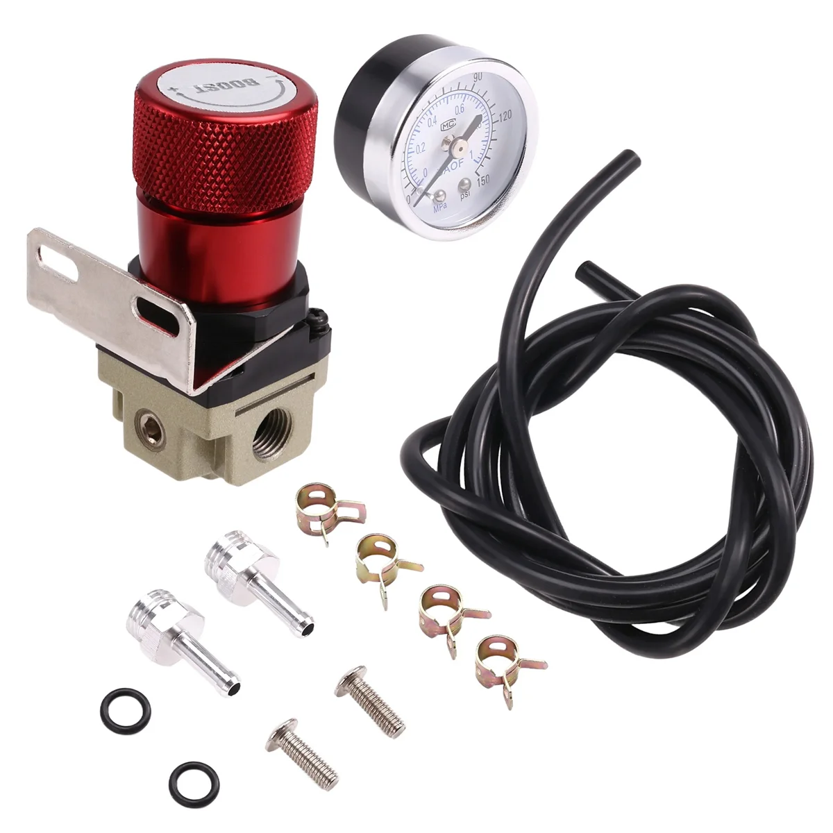 Универсальный ручной контроллер наддува Turbo с манометром 1-150 PSI SR20DET красный