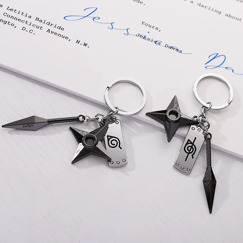 Женская подвеска Konoha предательство лоб Shuriken горький без трех частей брелок для