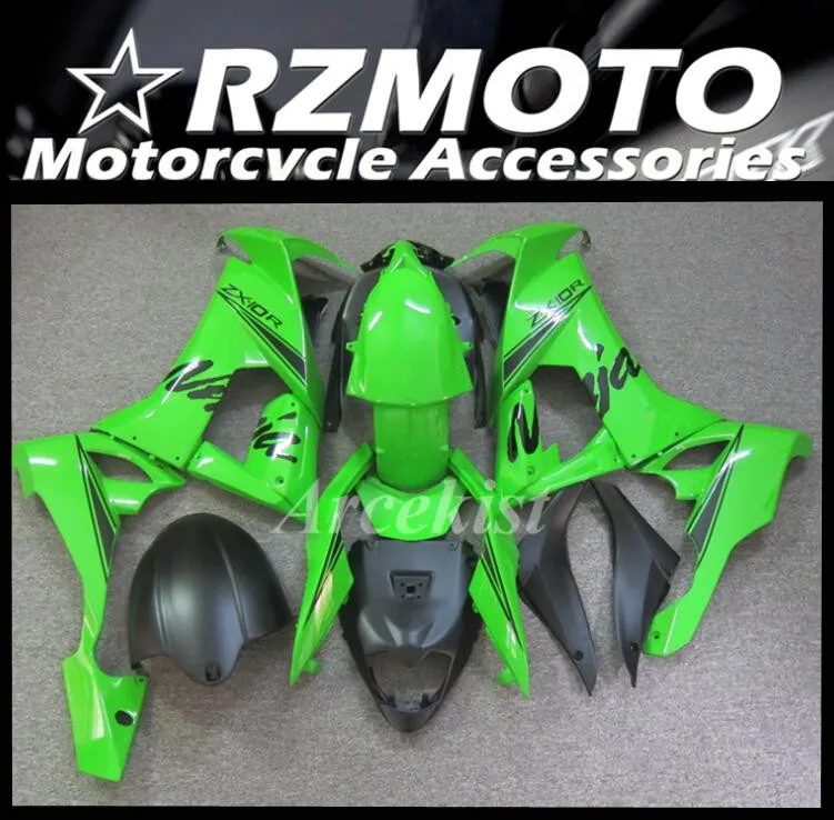 

Комплект обтекателей для мотоцикла из АБС-пластика, 4 подарка, подходит для Kawasaki Ninja ZX-10R ZX10R 2008 2009 2010 08 09 10, кузов зеленый