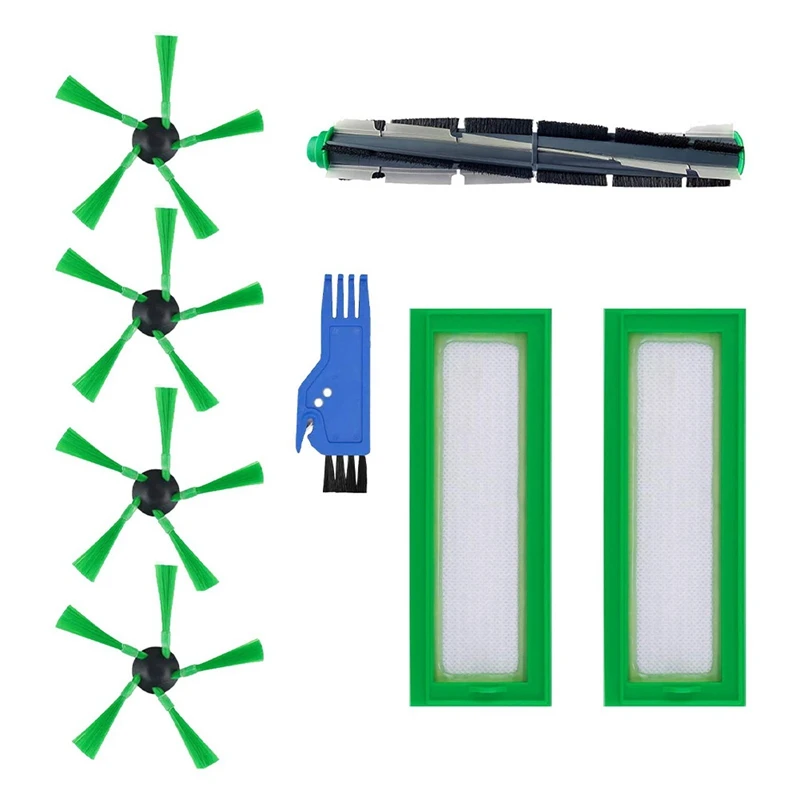 

Replacement Parts Vacuum Cleaner Kit Main Brush Side Brushes Filters For Vorwerk Kobold VR200 VR300