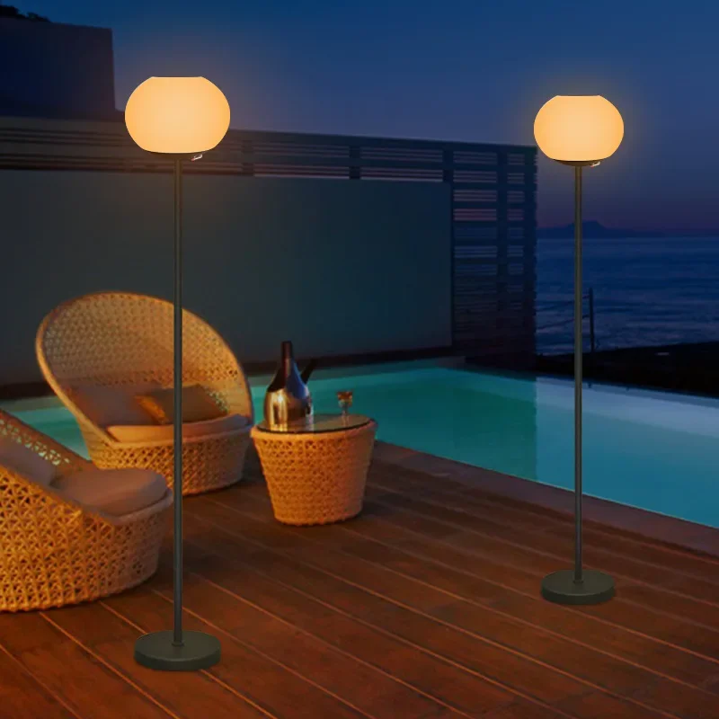 Наружные солнечные светильники для сада водонепроницаемые перезаряжаемые RGB