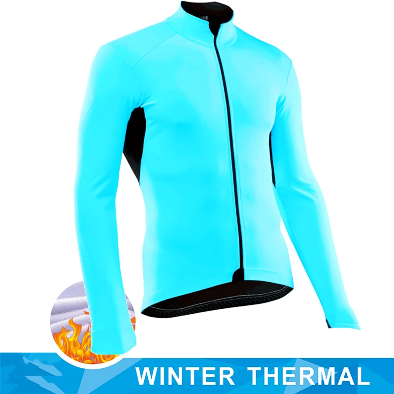 Мужская Термовелосипедная Майка Velo С Длинным Рукавом Зимняя Велосипедная Куртка