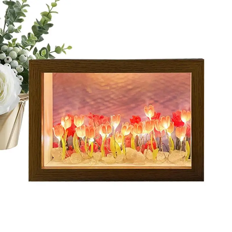 

Tulip Night Light Flower Night Lamp Tulip Light Beautiful And Romantic Flower Lamp For Bedroom