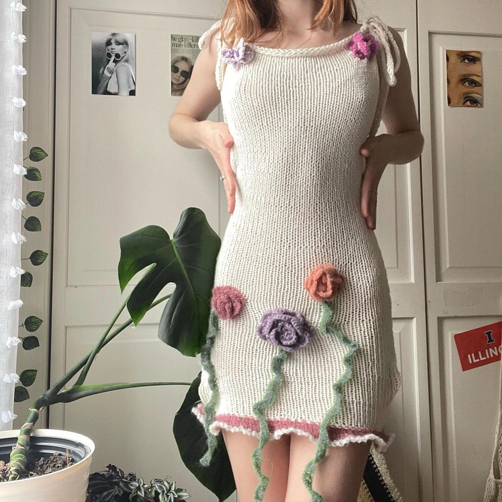 

Женское трикотажное платье-туника с открытой спиной, без рукавов