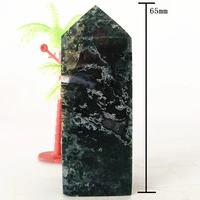 natural stone water grass agate tower magic wand point spirit crystal tower home feng shui decoration